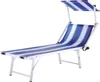 Wholesale blank promotional products lounger canopy beach chair With Sun Shade