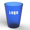 LULA Colorful Disposable Drinking Party Cups BPA Free Personalized Small Plastic Cup 12oz Custom Printed Logo Frosted Cup