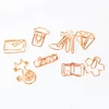Rose gold 14 styles creative design metal paper clip for office