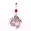 HK 068 Yiwu Huilin Jewelry New style Popular Allah Pendant Gold Urdu Prayer Religious Belly Button Ring Navel Piercings