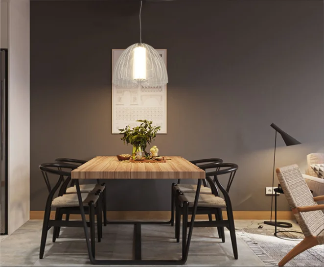 Simple and stylish new personality design light luxury warm cafe casual restaurant chandeliers