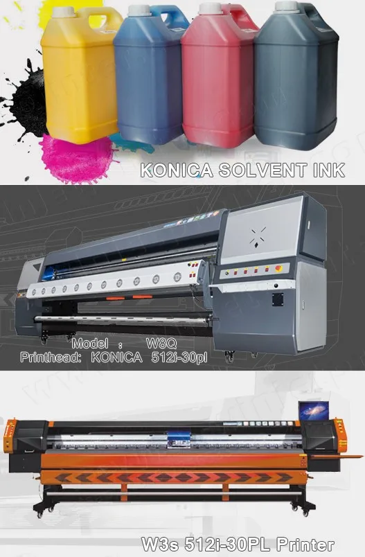 konica solvent printer Vinyl Banner/Mesh Banner/PVC Banner Digital W7 flex printing machine frontlit glossy flex banner
