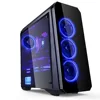 Front Led Fan ATX Mid Tower Gaming Computer Case with Tempering Glass