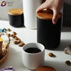 High quality cylinder airtight ceramic sealed kitchen storage with lid coffee container