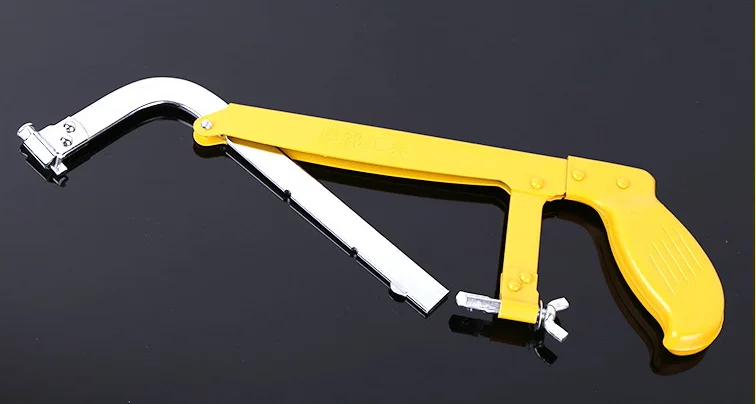 color painted Adjustable Hacksaw Frame with Blade