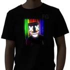 hot selling Factory supply El flash Programmable led t shirt