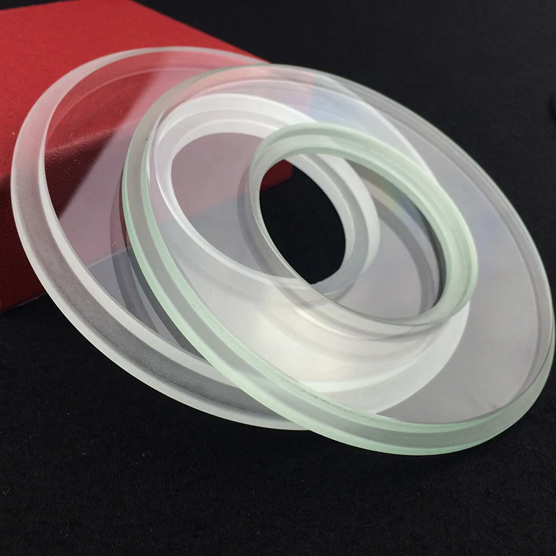 Пользовательские 6 мм круглый закаленное стекло шаг для абажура лампы