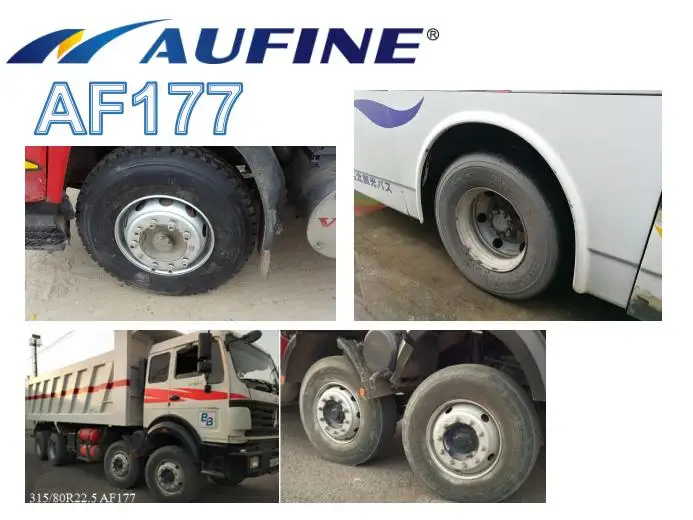 Truck tyre with good feedback for American market