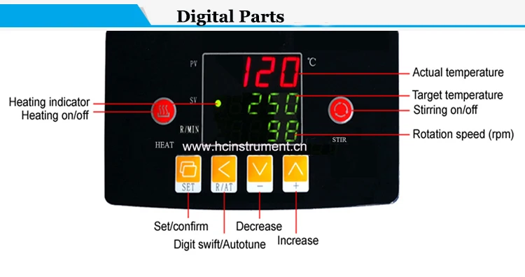 digital magnetic hotplate stirrer