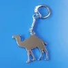 hot selling camel shaped silver metal keychain/keyring