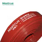 red color high pressure flat hose watering square pvc drain pipe