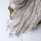 Men Shawl Women Shawl Scarf French Rain Dew Striped Scarf Men And Women Large Shawl With Tassel