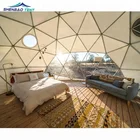 Steel Dome House Outdoor Greenhouse Camping Geodesic Dome Tent