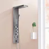 FLG waterfall stainless steel shower panel bathroom