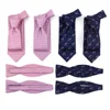 Xinli Neckwear Superior Silk OEM Tie Set Free Combination ODM Pecker Custom Bowtie Multicolored Necktie Gift Sets