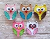2018 new fashion hot sale product arts and craft decorations children handmade felt wholesale lovely owls fabric hair clips