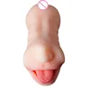 Japanese Sex Girl Sex Double Channel Pussy Artificial Vagina Face Look Deep Throat Oral Cup Sex Toys Masturbator For Men