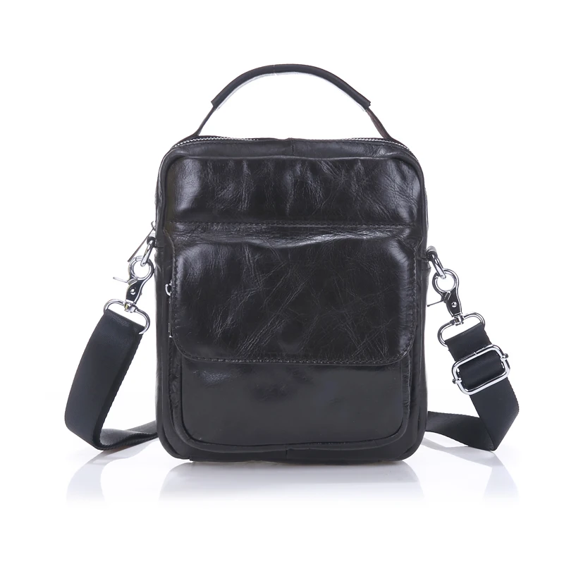 Genuine Leather Messenger Bags Men Leisure Top Grade Cowhide Brief Retro Cowhide Shoulder Handbags Fashion Male Bolsas 073