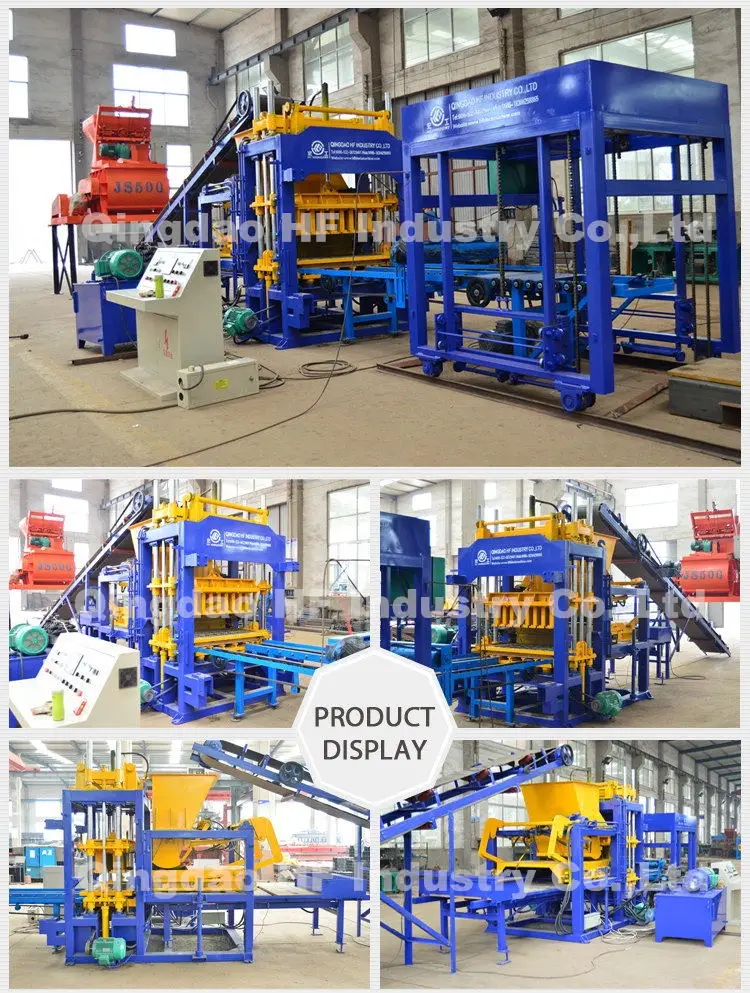 QT5-15 machine de fabrication de blocs de béton creux bloc machine prix au bangladesh