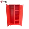 Red Steel 2 Door Clothes Wardrobe/Metal Locker