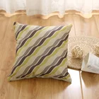 Accent Home Square Printed Cotton Cushion Throw Pillow for Home Sofa Couch Chair Back Seat