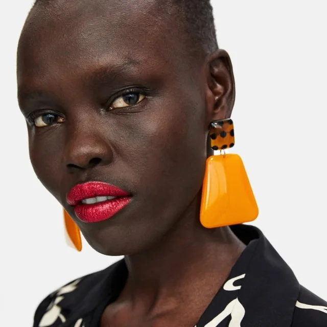 17756 Dvacaman Vintage Boho Big Resin Drop Earrings Acetate Dangle Earrings for Valentine's Day Gift, As picture
17756 Dvacaman Vintage Boho Big Resin Drop Earrings Acetate Dangle Earrings for Valentine's Day Gift, As picture