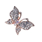 2017 fashion accessories rhinestone butterfly brooch for wedding invitation