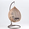 2019 New Years cheap living room swing chair indoor jhula outdoor egg shape wicker rattan swing bed chair weaved hanging hammock