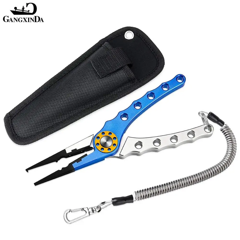 High Quality Saltwater Sports Custom 7.9inch 180g Long Nose Aluminum Nose Fishing gearpliers with Ring Opener Fishing Tools, 8 colors
High Quality Saltwater Sports Custom 7.9inch 180g Long Nose Aluminum Nose Fishing gearpliers with Ring Opener Fishing Tools, 8 colors