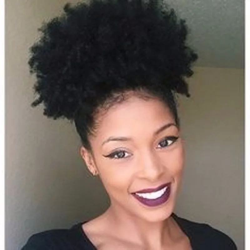 Ponytail Human Hair African American Short Afro Puff Alip In Jet Black Curly Drawstring Ponytail 120g Hairpiece for black women
Ponytail Human Hair African American Short Afro Puff Alip In Jet Black Curly Drawstring Ponytail 120g Hairpiece for black women