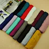 Selling Voile Infinity Hot Stamping Solid Muslim Scarves with 41 colors