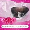 Wholesale 7-8mm Single AAAA Round Pearl In Freshwater Oysters Magic Red Vacuum-packed for Women Pearl Party DIY Jewellery