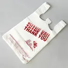 Custom Printed Plastic T Shirt Bags Wholesale Expandable Shopping Bag