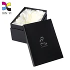 Customized printing waterproof cardboard wax coated luxury scarf packaging paper box with lid