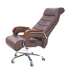 Swivel high back wood armrest lie down back office chair recliner