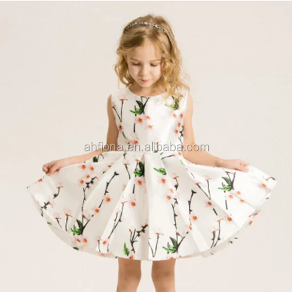 F10234A High quality girls' birthday party dress new design summer elegant wedding dress for girls