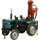 Portable pneumatic air DTH water well bore hole drilling rig machine