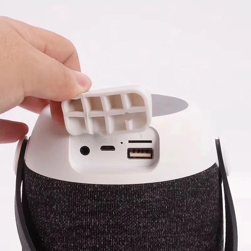 HY-27 super bass portable fabric bluetooth speaker with led light - ANKUX.COM