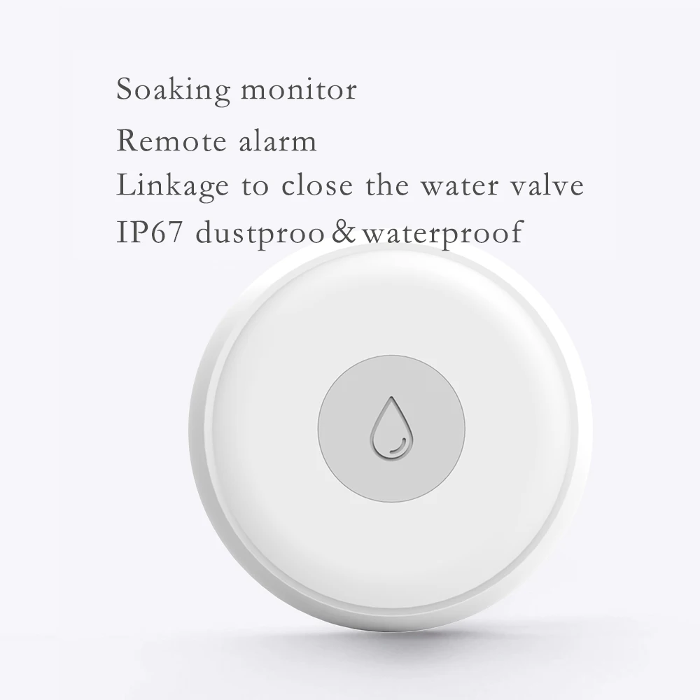Zigbee Water Leak Sensor Monitor Flood Immersing Detector for Home Remote Alarm Security Soaking Sensor - ANKUX.COM