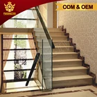 Modern Stylish Solid Wood Thread Straight Stair Double Plate Beam Staircase Design