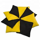 Black and Yellow Cornhole bean Bags Toss Game(Set of 8)
