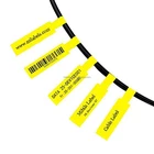 Printable Synthetic PP Paper Adhesive Sticker, P-Type Identification Label For Cable Wire