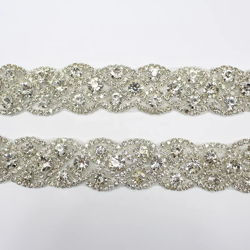 HC-6141 Hechun new design hot fix rhinestone ribbon trim for bridal dress, Silver gold white
HC-6141 Hechun new design hot fix rhinestone ribbon trim for bridal dress, Silver gold white