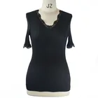 1012 Women's Silky Knitted Short Sleeve Tank Top Camisole