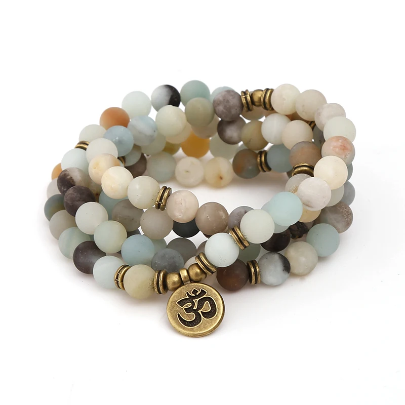 8mm Natural Amazonite 108 Mala Wrap Bracelet Necklace Yoga Charm Bracelet Jewelry for Women Men, Picture
8mm Natural Amazonite 108 Mala Wrap Bracelet Necklace Yoga Charm Bracelet Jewelry for Women Men, Picture