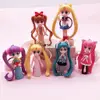 Cute Cartoon Pvc Doll Trinkets Anime 3D Sailor Moon Keychain