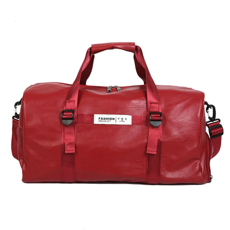 Wholesale custom durable outdoor pu leather duffle bag large sport travel duffel gym bag, As the picture 
Wholesale custom durable outdoor pu leather duffle bag large sport travel duffel gym bag, As the picture