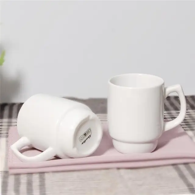 new arrival soup porcelain stackable custom mug