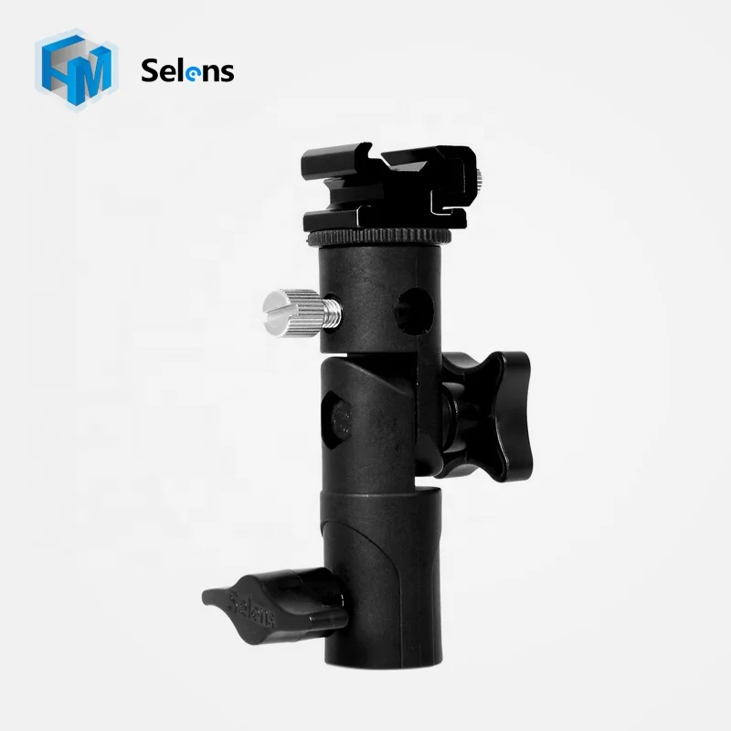 Meking E Shape II Photographic Camera Flash Bracket HotShoe Umbrella Holder For Flash Light Speedlight, Black
Meking E Shape II Photographic Camera Flash Bracket HotShoe Umbrella Holder For Flash Light Speedlight, Black
