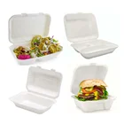 Compostable Sugarcane Bagasse Lunch Box Clamshell